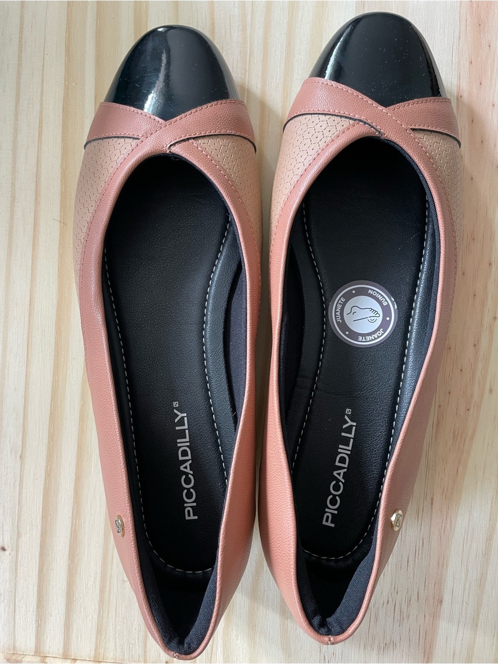 Cap toe ballet flats